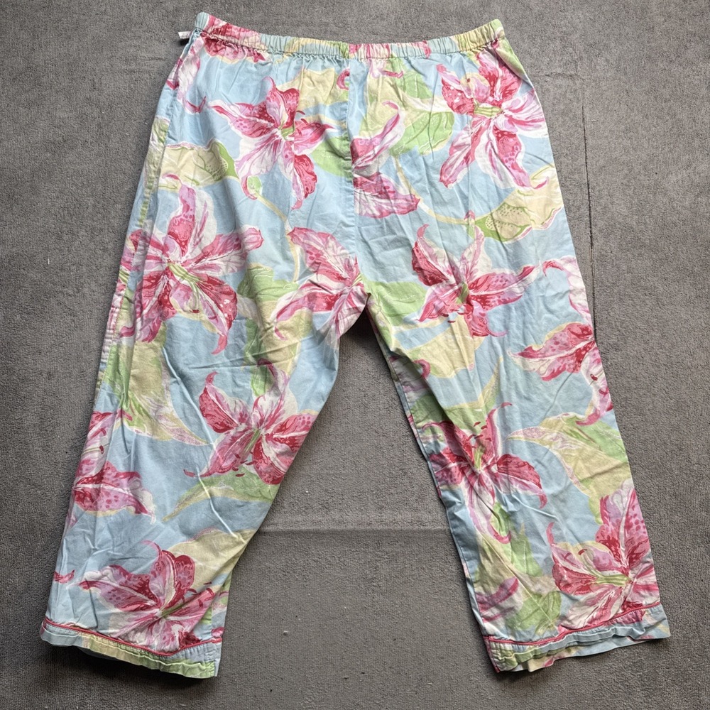 Pine Cone Hill‎ Fine Linens Floral Cotton Sleeveless Pajama Set Cottagecore M - Picture 13 of 14